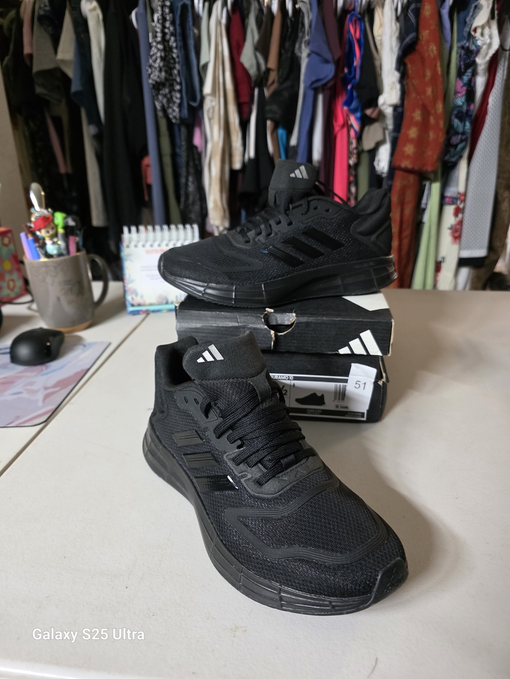 adidas Black Men's Athletic Running Shoes